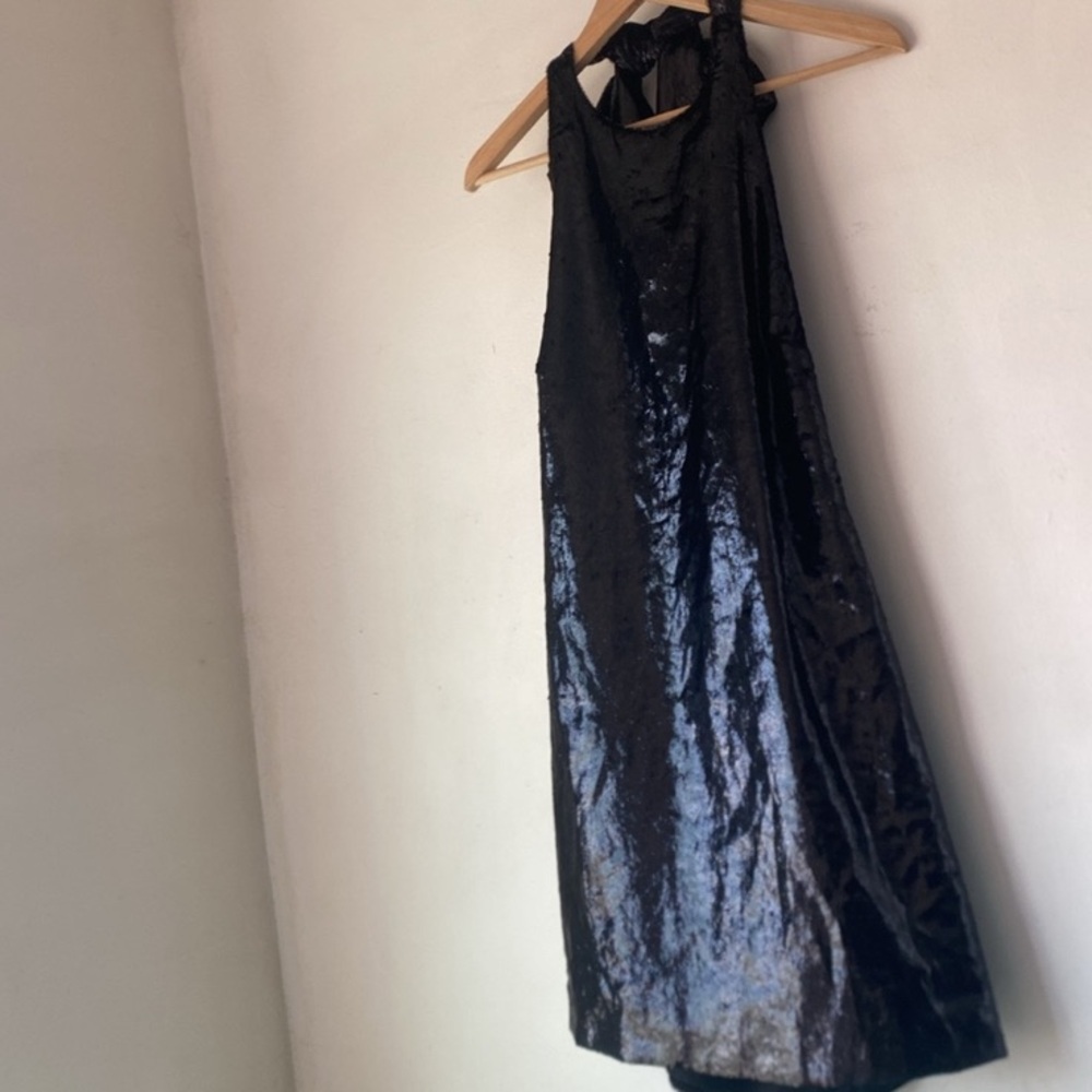 Zara L Shimmer Velvet Backless Dress - Picture 10 of 16